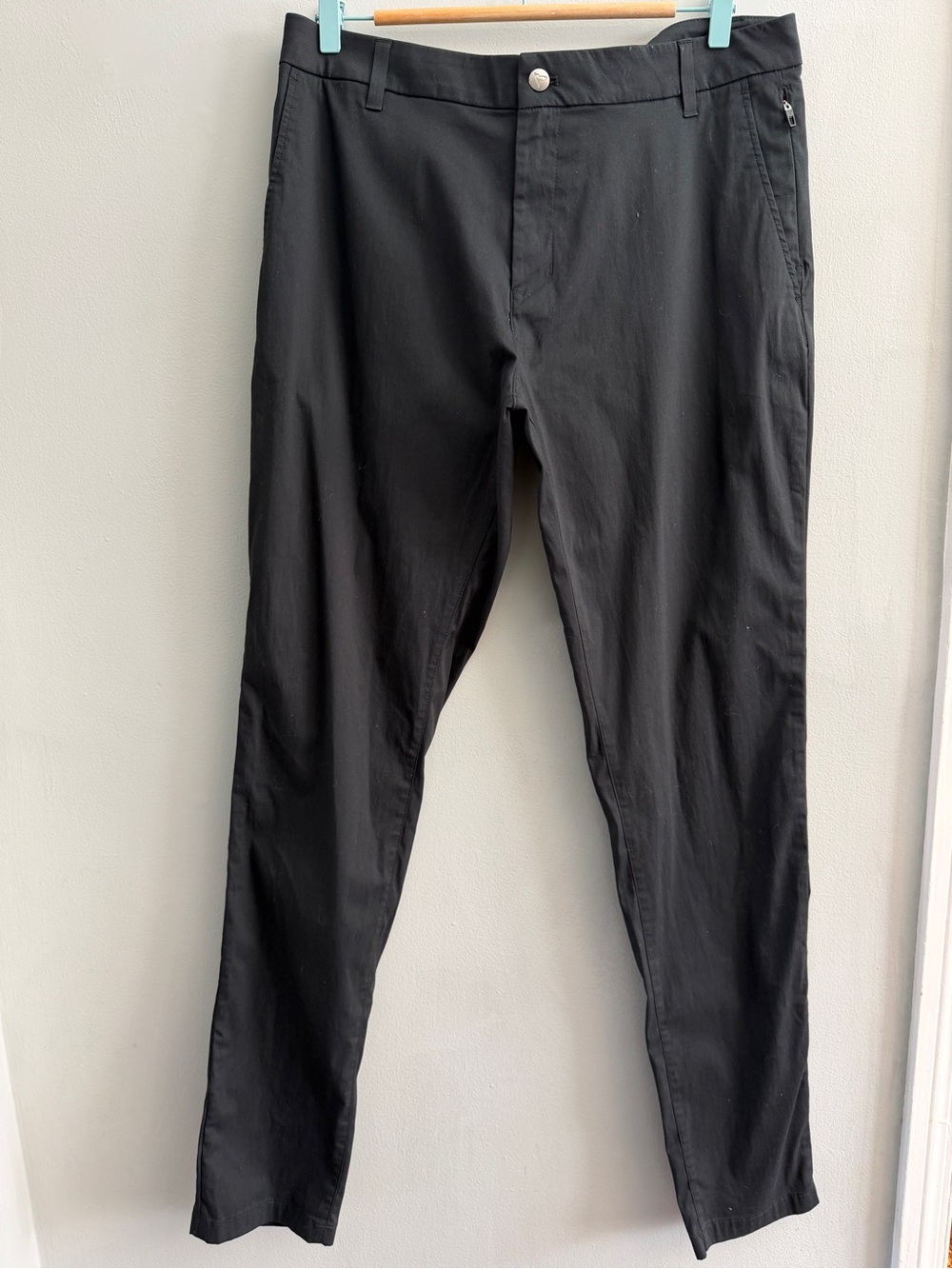 Men's Black Stretch Casual Pants